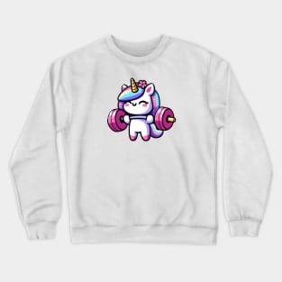 Weightlifting Unicorn Olympics 🏋️🦄 - Lifting Cuteness! Crewneck Sweatshirt